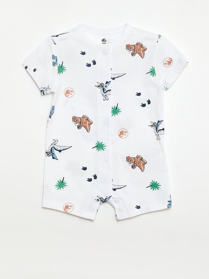 Lot de 2 barboteuses 'Jurassic World' Blanc - Kiabi