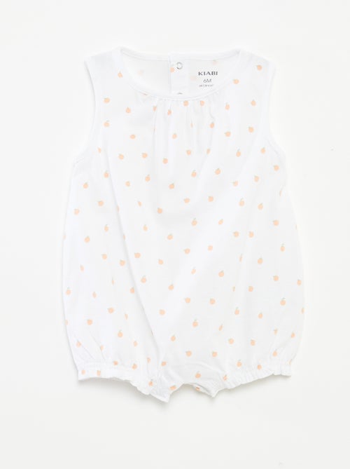 Lot de 2 barboteuses sans manches - Kiabi