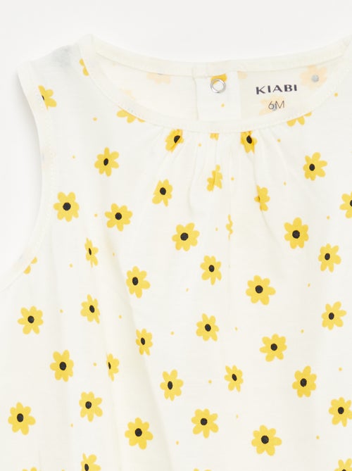 Lot de 2 barboteuses sans manches - Kiabi