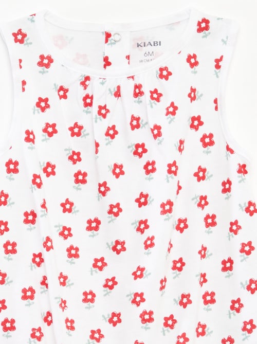 Lot de 2 barboteuses sans manches - Kiabi