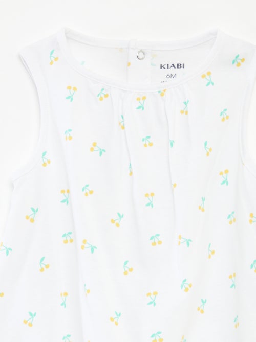 Lot de 2 barboteuses sans manches - Kiabi