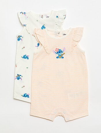 Lot de 2 barboteuses 'Stitch' 'Disney' sans manches