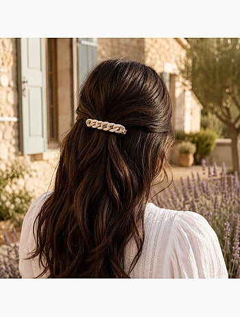 Lot de 2 barrettes cheveux à grands maillons