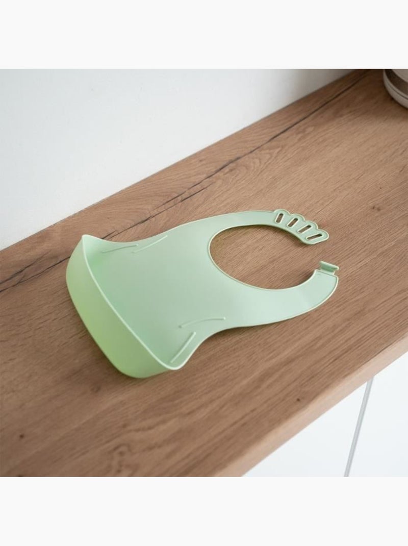 Lot de 2 bavoirs - thermobaby - bibou - vert céladon et gris charme - ajustables et étanches Gris - Kiabi