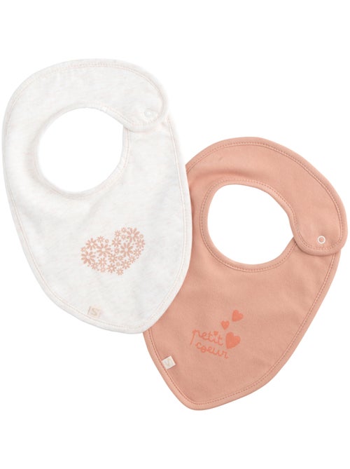 Lot de 2 bavoirs en coton - sauthon - Kiabi