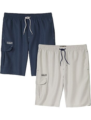 Lot de 2 bermudas microfibre confort - atlas for men