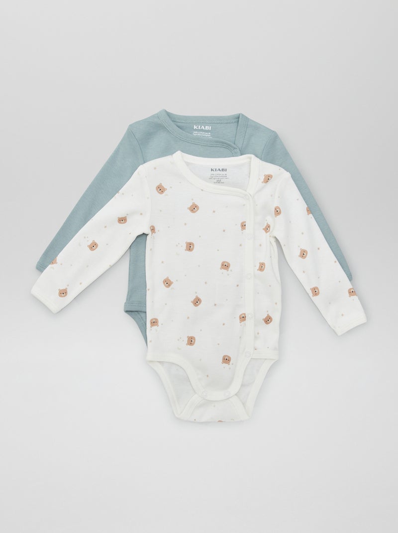 Lot de 2 bodies - So Easy Bleu/blanc - Kiabi