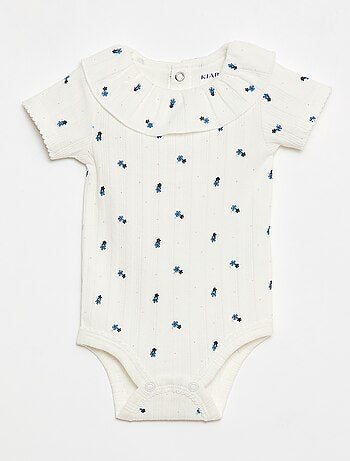 Lot de 2 bodies à col volanté