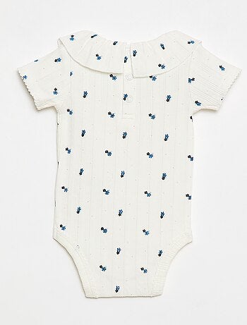 Lot de 2 bodies à col volanté