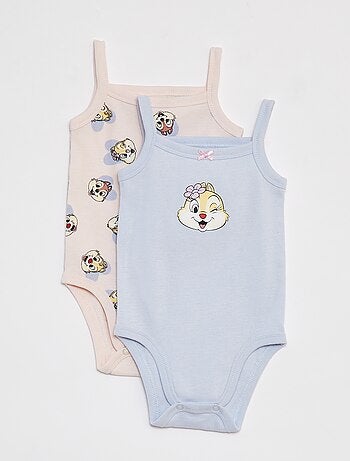 Lot de 2 bodies à fines bretelles 'Tic&Tac'