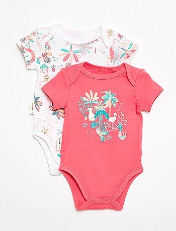 Lot de 2 bodies à manches courtes