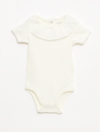 Lot de 2 bodies avec col claudine