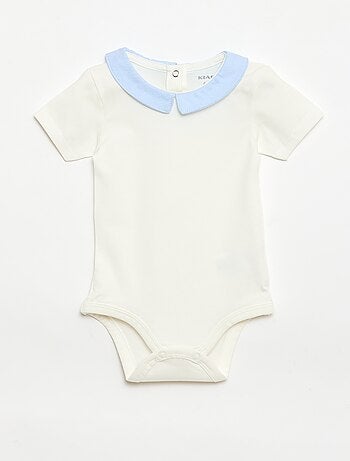 Lot de 2 bodies avec col claudine