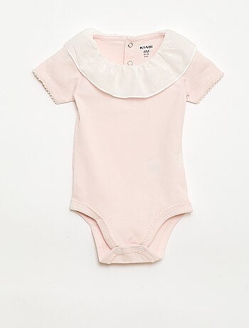 Lot de 2 bodies avec col claudine