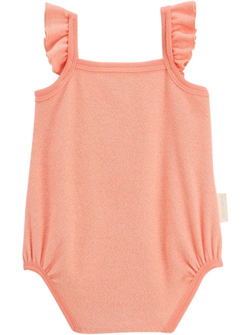 Lot de 2 bodies bébé à bretelles en éponge honfleur - Kiabi
