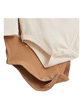 Lot de 2 bodies bébé col roulé manches longues chincha