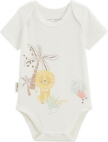 Lot de 2 bodies bébé manches courtes auguste