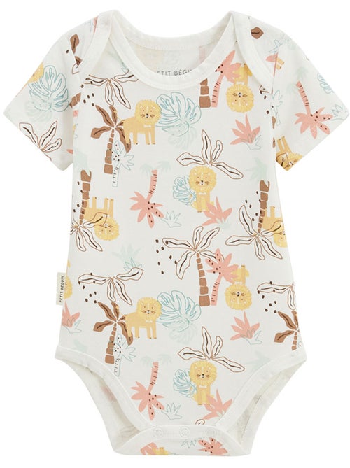 Lot de 2 bodies bébé manches courtes auguste - Kiabi