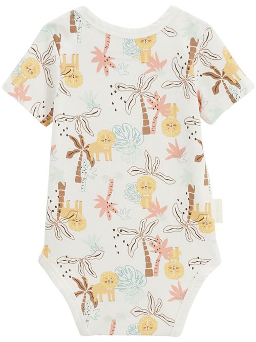 Lot de 2 bodies bébé manches courtes auguste - Kiabi