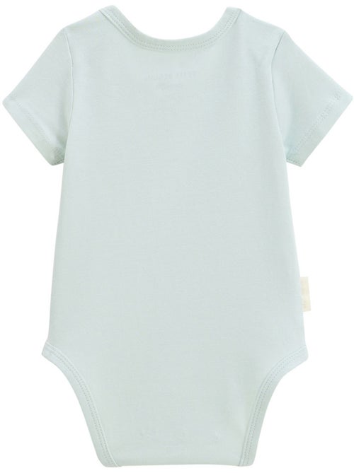 Lot de 2 bodies bébé manches courtes bento - Kiabi