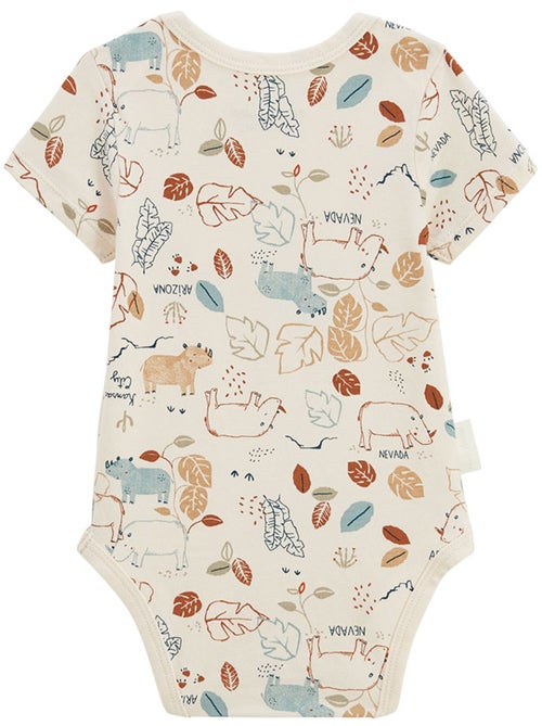 Lot de 2 bodies bébé manches courtes kansas city - Kiabi