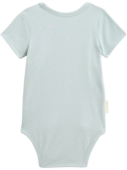 Lot de 2 bodies bébé manches courtes ouverture croisée elio - Kiabi