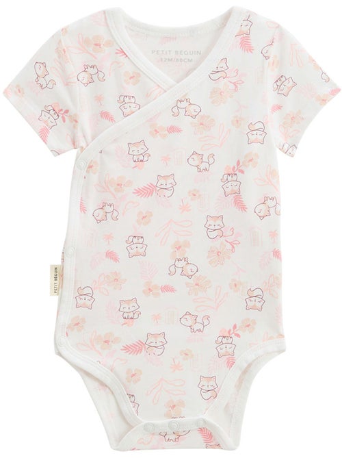 Lot de 2 bodies bébé manches courtes ouverture croisée louison - Kiabi Lot de 2 bodies bébé manches courtes ouverture croisée louison - Kiabi