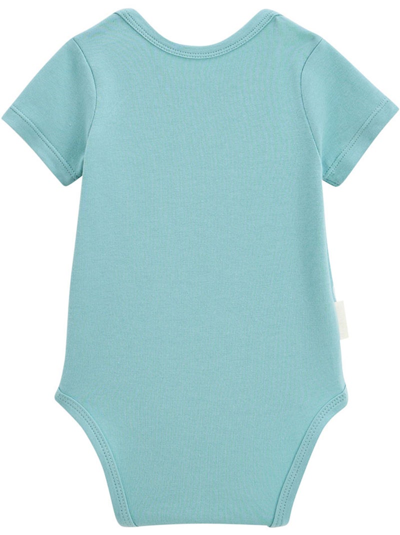 Lot de 2 bodies bébé manches courtes toucana Bleu - Kiabi