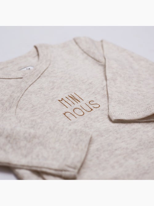 Lot de 2 bodies bébé manches longues - mini nous - Kiabi Lot de 2 bodies bébé manches longues - mini nous - Kiabi