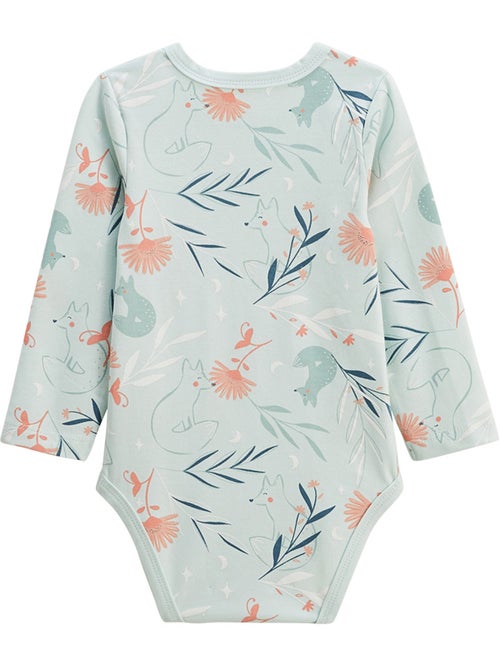 Lot de 2 bodies bébé manches longues dina - Kiabi