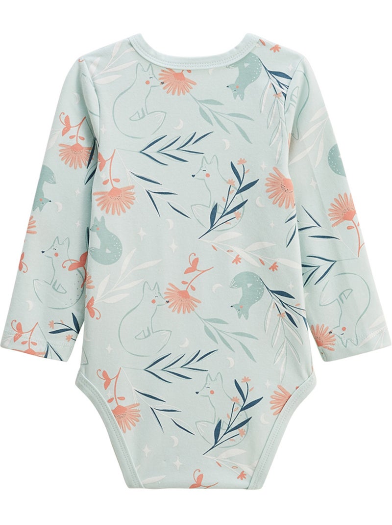 Lot de 2 bodies bébé manches longues dina Bleu - Kiabi