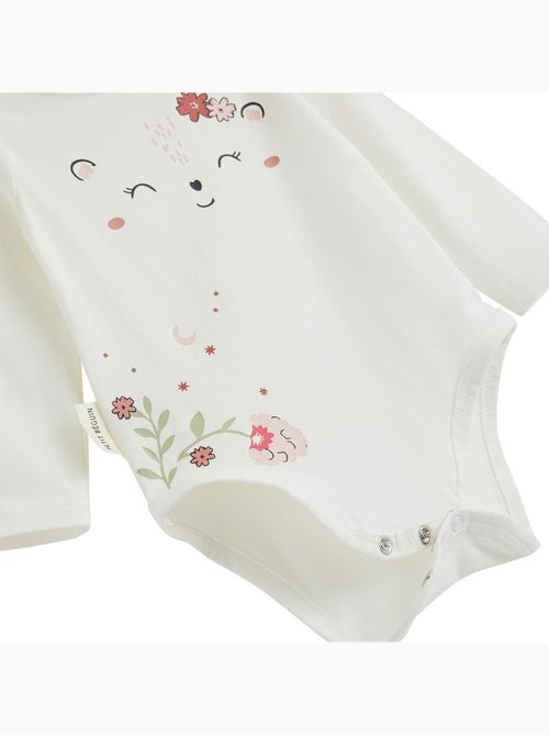 Lot de 2 bodies bébé manches longues Harmony - Kiabi