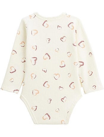 Lot de 2 bodies bébé manches longues matcha