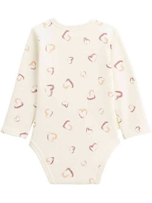 Lot de 2 bodies bébé manches longues matcha - Kiabi