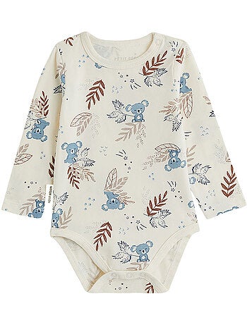 Lot de 2 bodies bébé manches longues mathéo