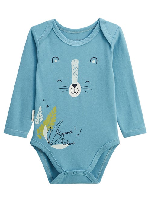 Lot de 2 bodies bébé manches longues oscar - Kiabi Lot de 2 bodies bébé manches longues oscar - Kiabi