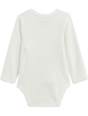 Lot de 2 bodies bébé manches longues ouverture croisée badian