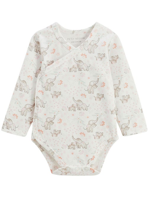 Lot de 2 bodies bébé manches longues ouverture croisée badian - Kiabi Lot de 2 bodies bébé manches longues ouverture croisée badian - Kiabi