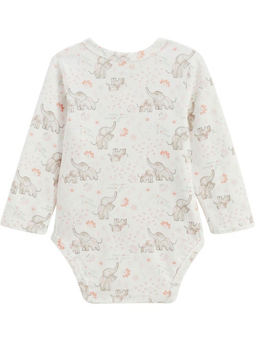 Lot de 2 bodies bébé manches longues ouverture croisée badian - Kiabi Lot de 2 bodies bébé manches longues ouverture croisée badian - Kiabi