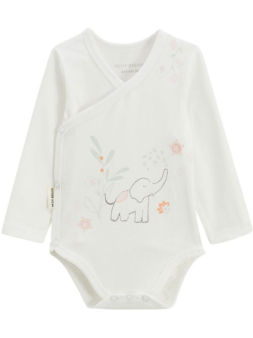 Lot de 2 bodies bébé manches longues ouverture croisée badian - Kiabi Lot de 2 bodies bébé manches longues ouverture croisée badian - Kiabi