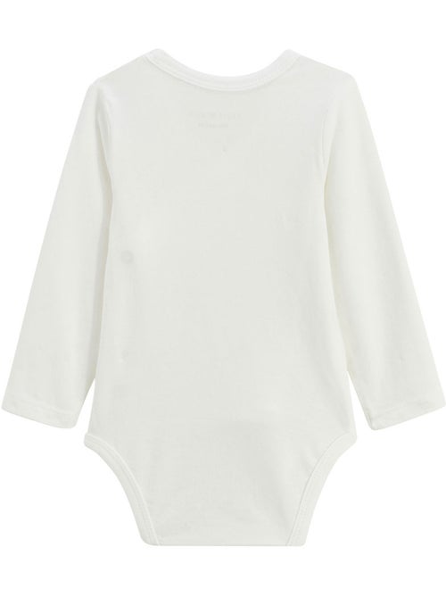 Lot de 2 bodies bébé manches longues ouverture croisée badian - Kiabi Lot de 2 bodies bébé manches longues ouverture croisée badian - Kiabi