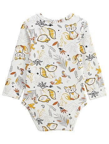 Lot de 2 bodies bébé manches longues petit loup