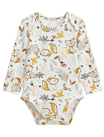 Lot de 2 bodies bébé manches longues petit loup