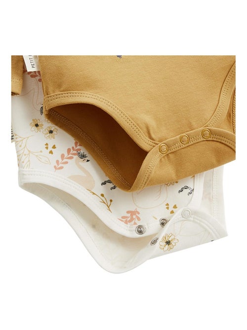 Lot de 2 bodies bébé manches longues swan - Kiabi Lot de 2 bodies bébé manches longues swan - Kiabi