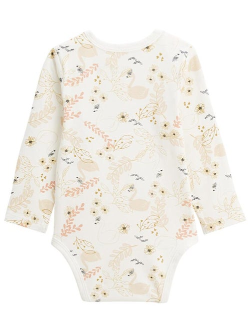 Lot de 2 bodies bébé manches longues swan - Kiabi Lot de 2 bodies bébé manches longues swan - Kiabi