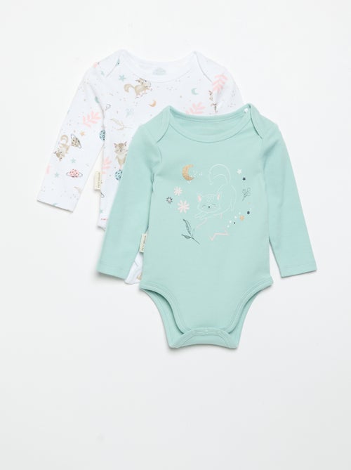Lot de 2 bodies imprimés 'Petit Béguin' - Kiabi Lot de 2 bodies imprimés 'Petit Béguin' - Kiabi
