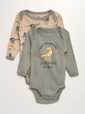 Lot de 2 bodies 'Jurassic Park' Kaki - Kiabi