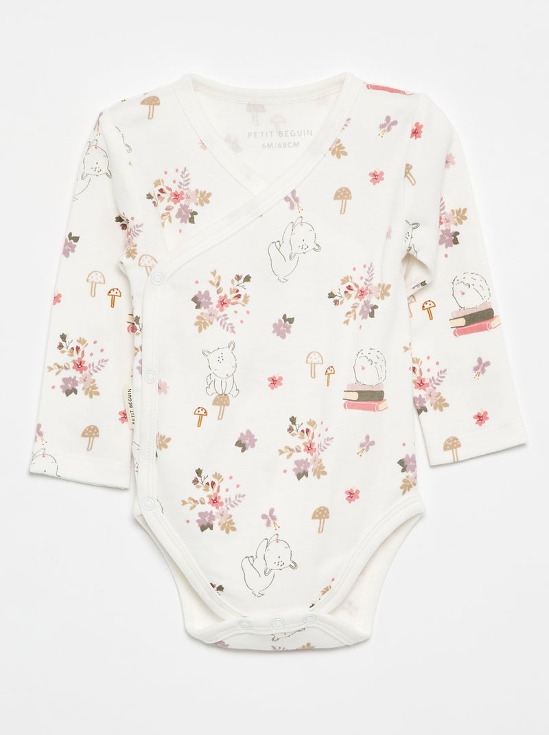 Lot de 2 bodies 'Petit Béguin' Blanc - Kiabi