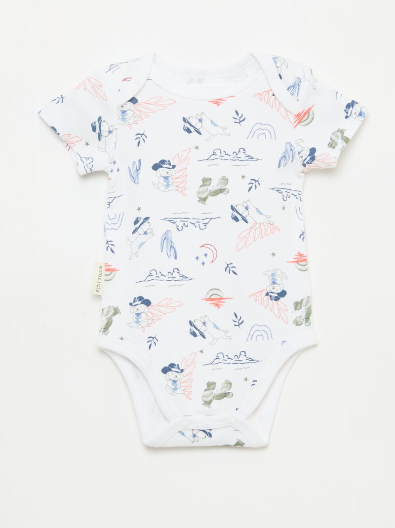 Lot de 2 bodies 'Petit Béguin' Bleu - Kiabi
