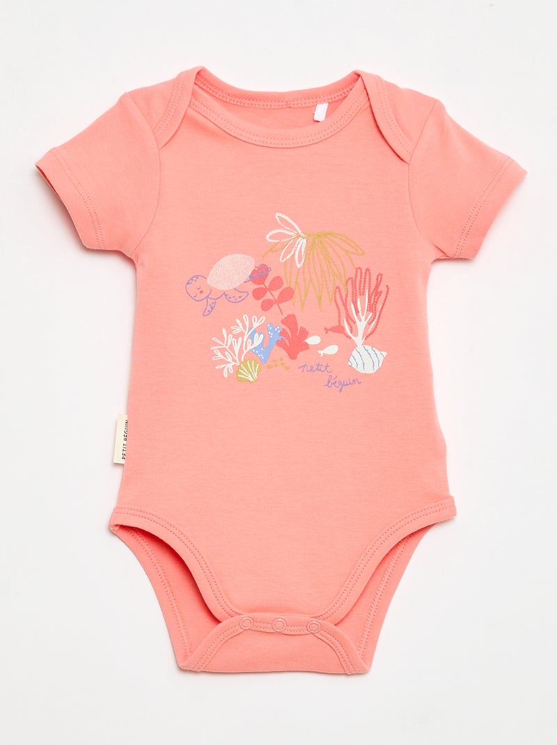 Lot de 2 bodies 'Petit Béguin' Rose - Kiabi